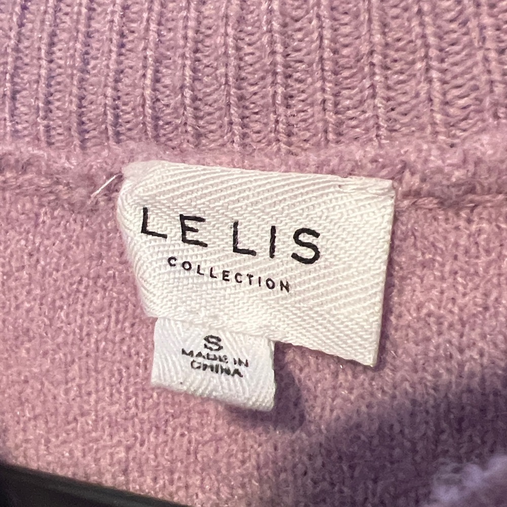 Le Lis Lavender Knit Sweater View 2
